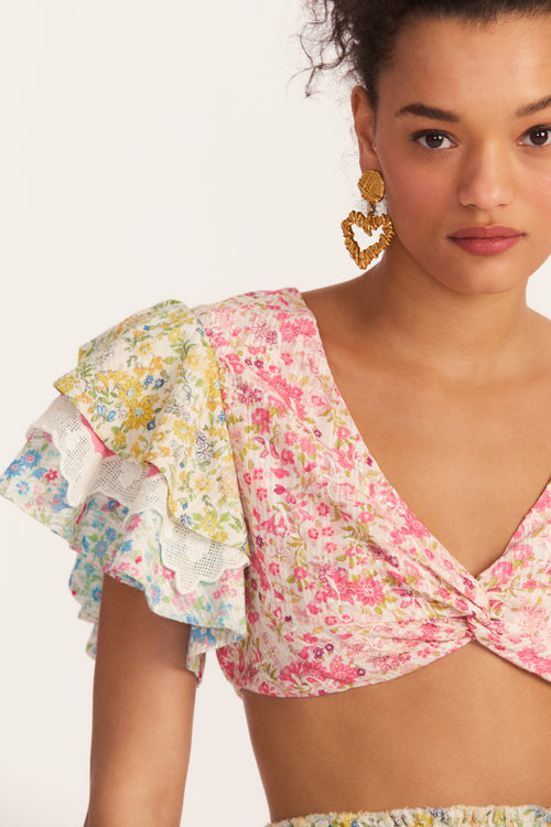 Kielle Ruffle Crop Top