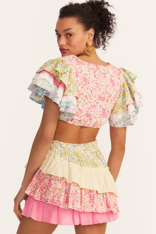 Kielle Ruffle Crop Top