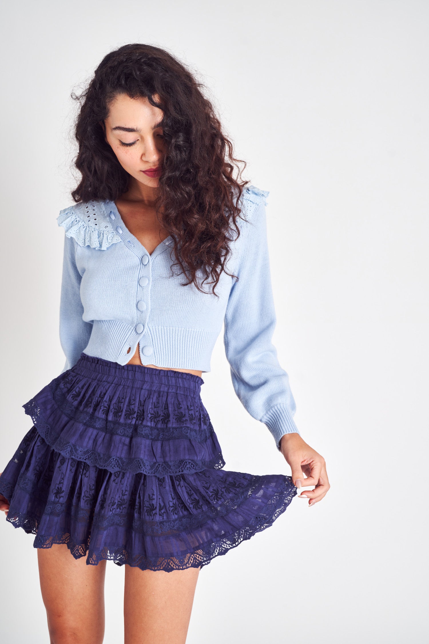 Ruffle Mini Skirt