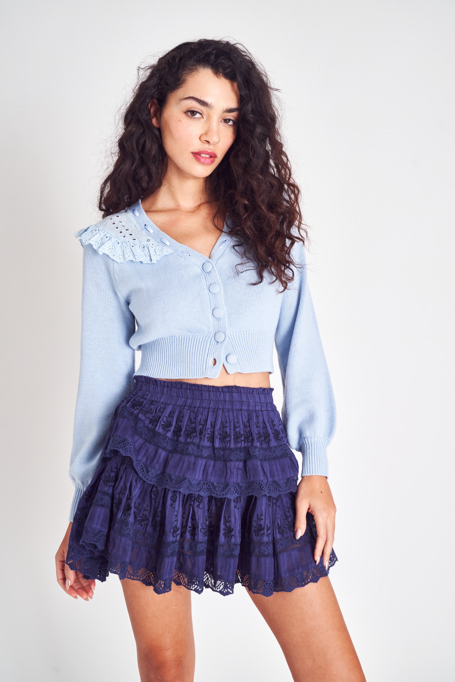 Ruffle Mini Skirt