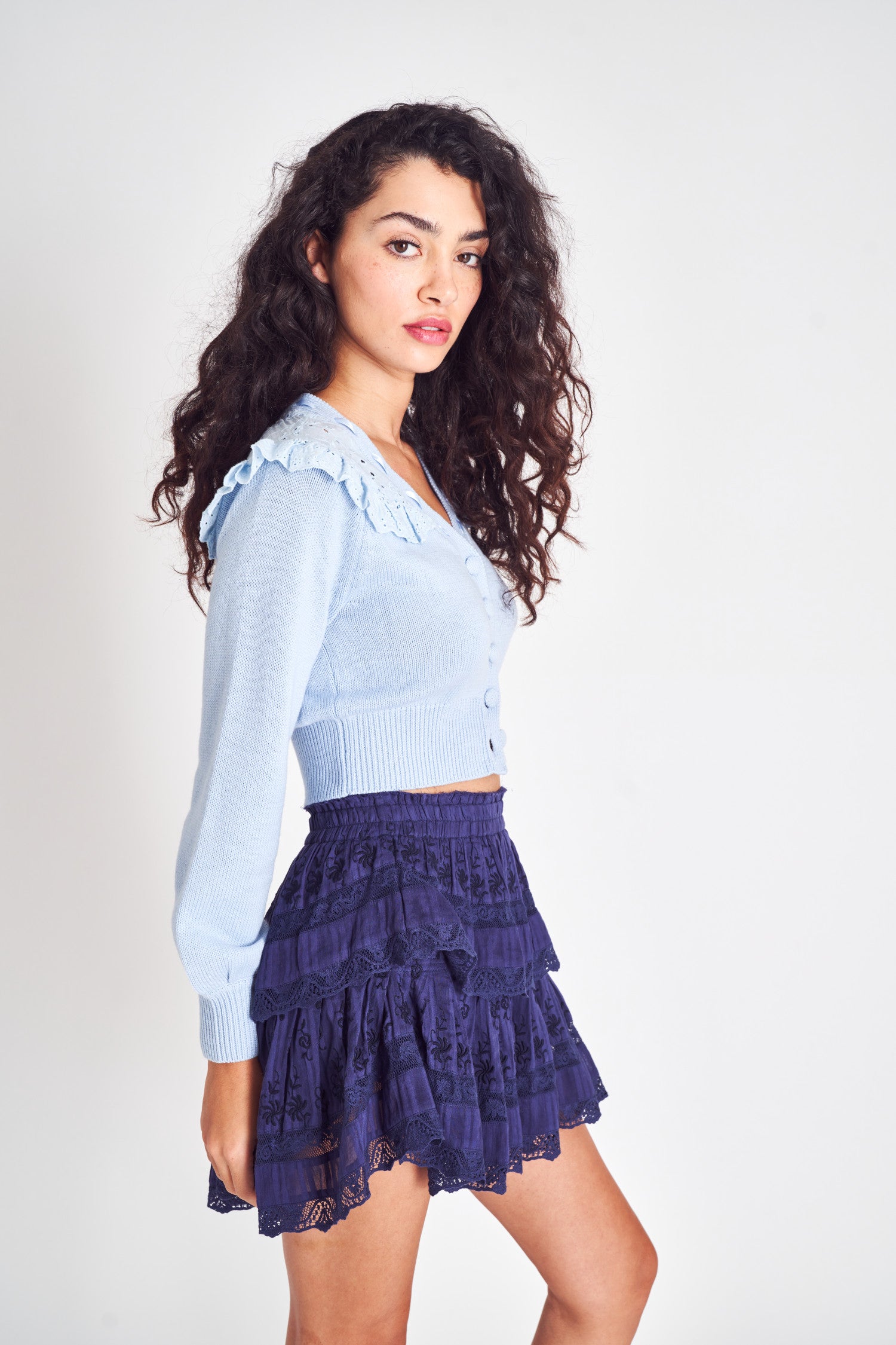 Ruffle Mini Skirt