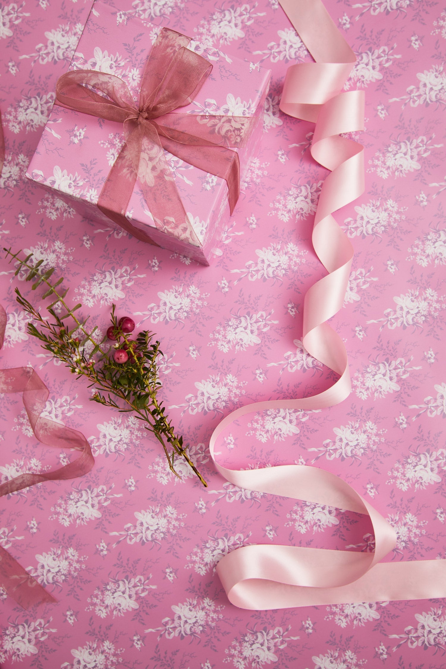 Pink Primrose Wrapping Paper